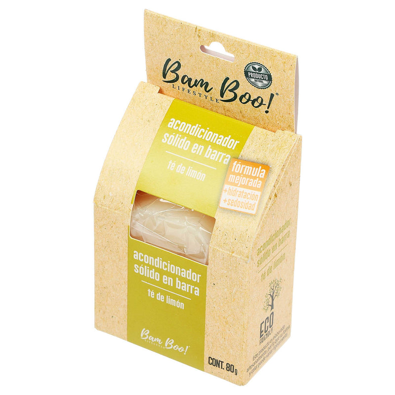 Bam Boo Acondicionador Solido Te De Limon En Barra 80G - WeCare Pharma