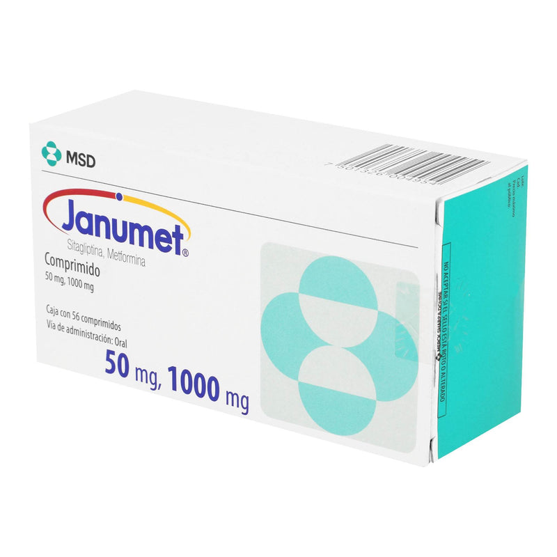 Janumet 50Mg/1000Mg Con 56 Tabletas (Sitagliptina/Metformina) - WeCare Pharma