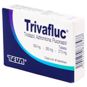 Trivafluc 500Mg/250Mg/37.5Mg Con 4 Tabletas (Tinidazol/Azitromicina/Fluconazol) - WeCare Pharma