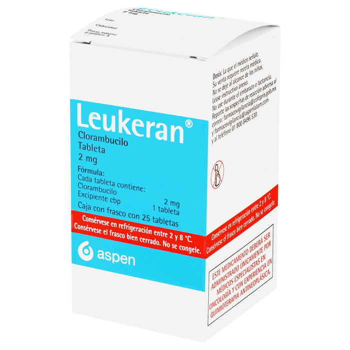 Leukeran (Clorambucilo) Con 25 Tabletas De 2Mg - WeCare Pharma