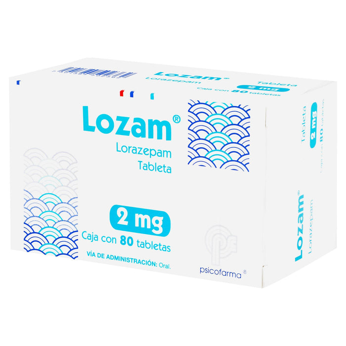 Lozam (Lorazepam) Tabletas 2Mg Con 80 - WeCare Pharma