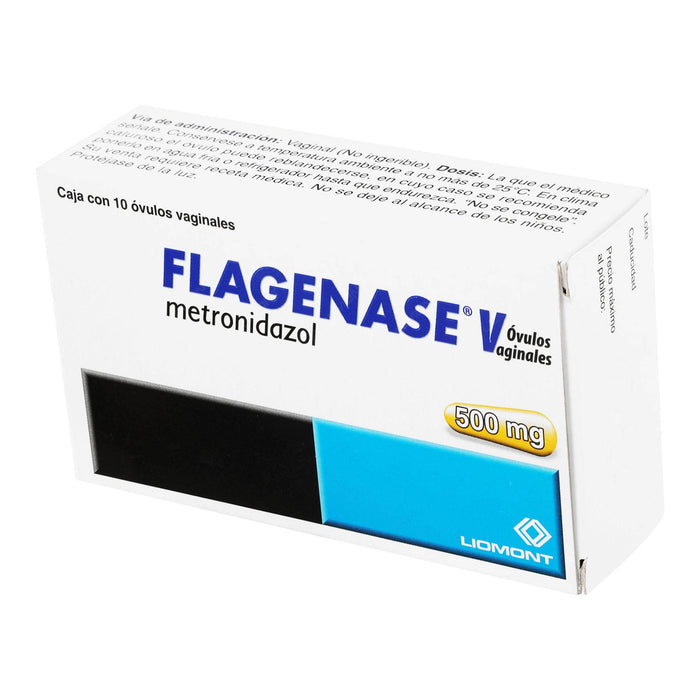 Flagenase V Ovulos 500Mg Con 10 (Metronidazol) - WeCare Pharma