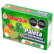 Broncolin Paleta 10G Con 10 Miel-Limon (Miel/Extractos Herbales) - WeCare Pharma