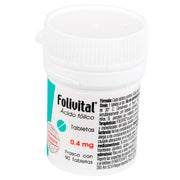 Folivital 0.4Mg Con 90 Tabletas (Acido Folico) - WeCare Pharma