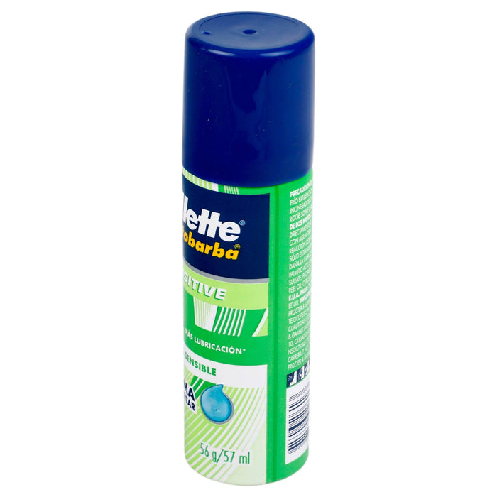 Espuma Para Afeitar Gillette Sensitive 57Ml - WeCare Pharma