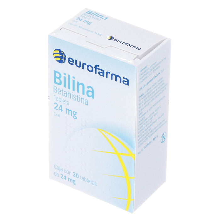 Bilina (Betahistina) Tabletas 24Mg Con 30 - WeCare Pharma