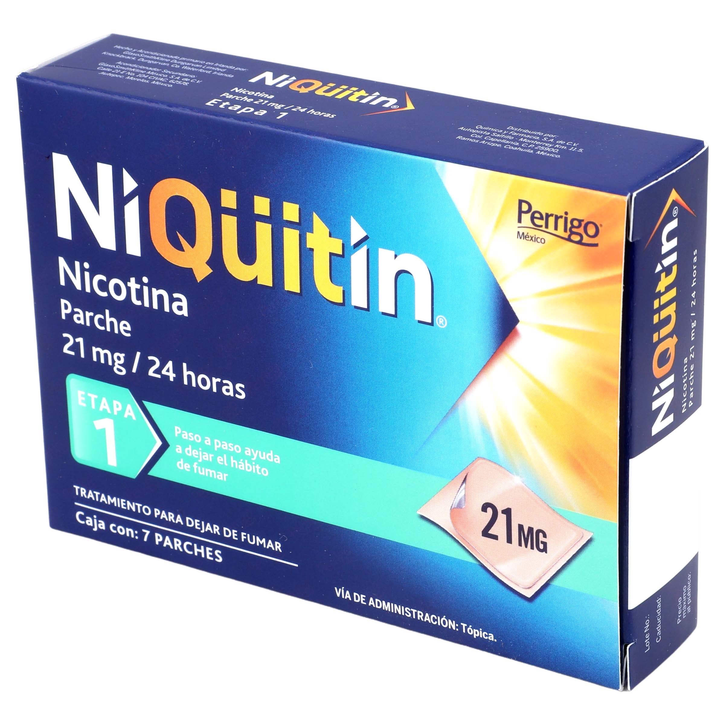 Niquitin Etapa 1 Parche 21Mg/24Hrs Con 7 (Nicotina) 3 - 7501109768059