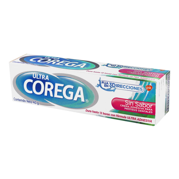 Corega Ultra Cra Adhesiva Sin Sabor 40G - WeCare Pharma