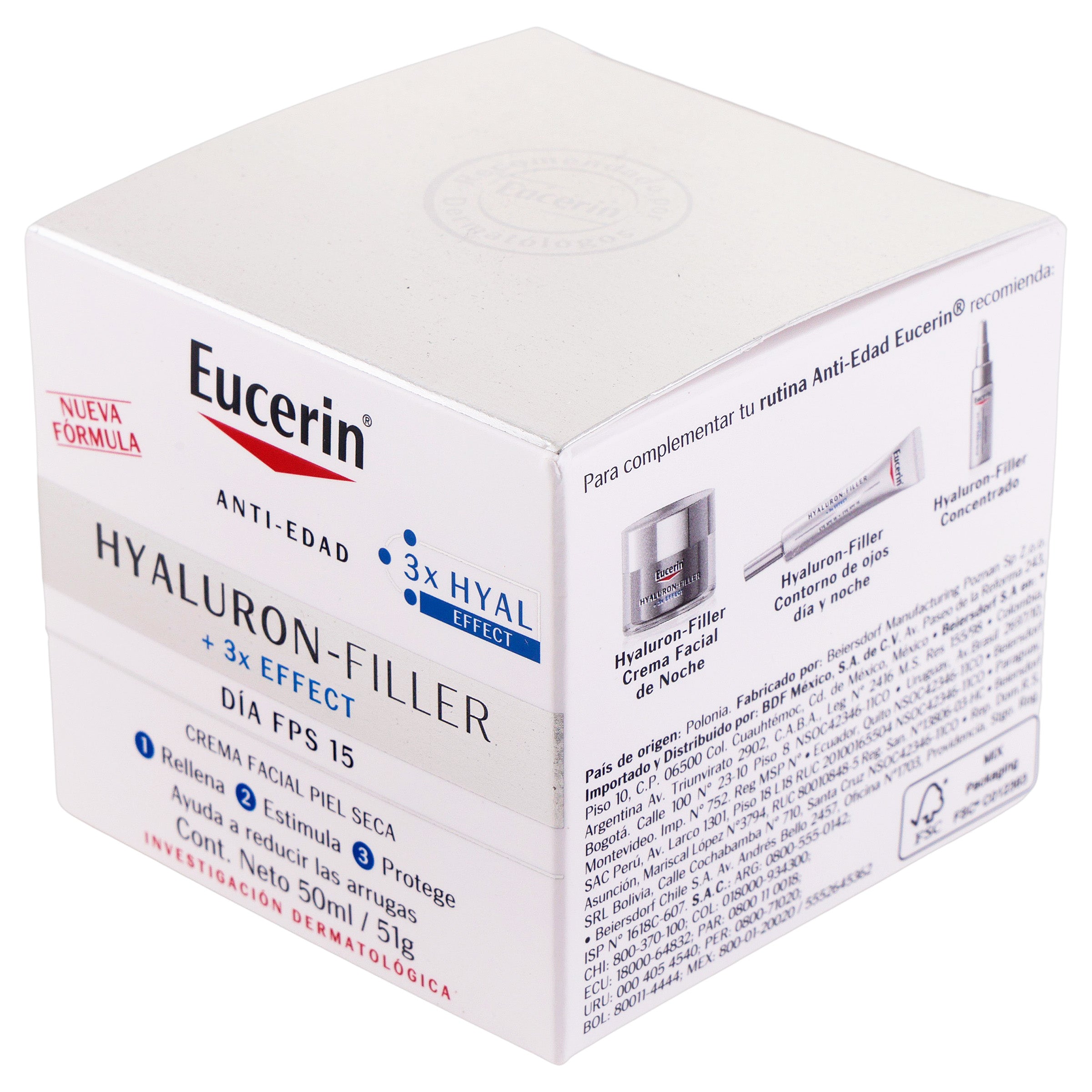 Eucerin Crema Hyaluron Filler Antiedad Dia Fps15+50Ml 4 - 4005800021930