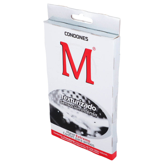 Condón M-Force Texturizado Con 3 - WeCare Pharma