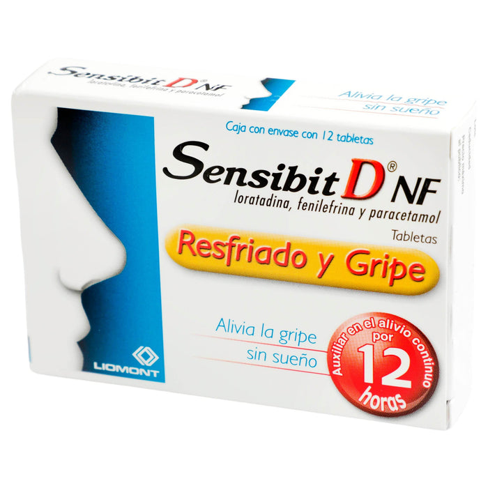Sensibit D Nf 2.5Mg/5Mg500Mg Con 12 Tabletas (Loratadina/Fenilefrina/Paracetamol) - WeCare Pharma