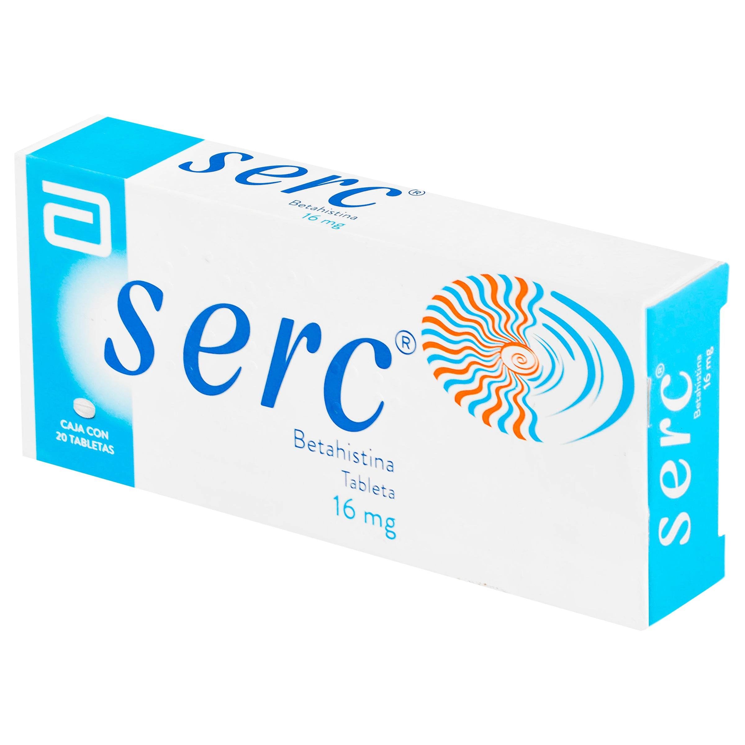 Serc 16mg with 20 Tablets (Betahistine) — WeCare Pharma