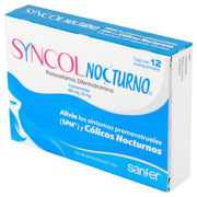 Syncol Nocturno 650Mg/25Mg Con 12 Comprimidos (Paracetamol/Difenhidramina) - WeCare Pharma