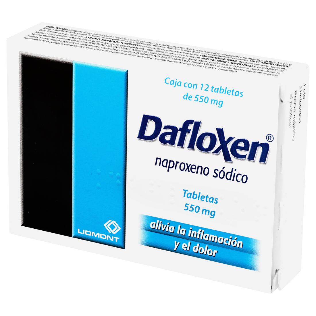 Dafloxen 550Mg Con 12 Tabletas (Naproxeno) 4 - 7501299300787