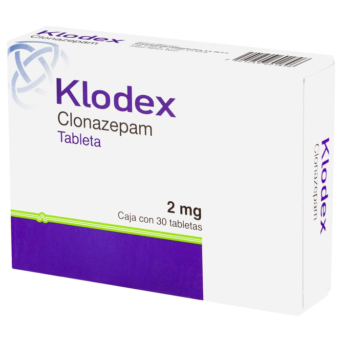 Klodex (Clonazepam) Tabletas 2Mg Con 30 - WeCare Pharma