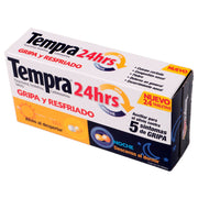 Tempra 24Hrs 400Mg/20Mg Con 24 Tabletas (Paracetamol/Fenilefrina/Carbinoxamina) - WeCare Pharma