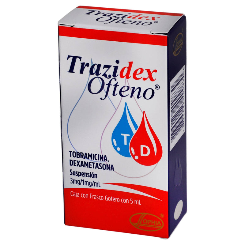Trazidex Ofteno Gotas 3Mg/1Mg 5Ml (Tobramicina/Dexametasona) - WeCare Pharma