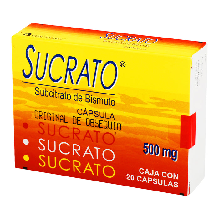 Sucrato 500Mg Con 20 Capsulas (Subcitrato De Bismuto) 3 - 7501089810243