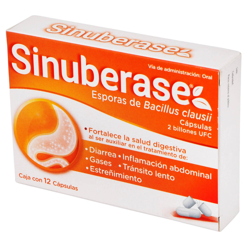 Sinuberase 2Bill Ufc Con 12 Capsulas (Bacillus Clausii) - WeCare Pharma