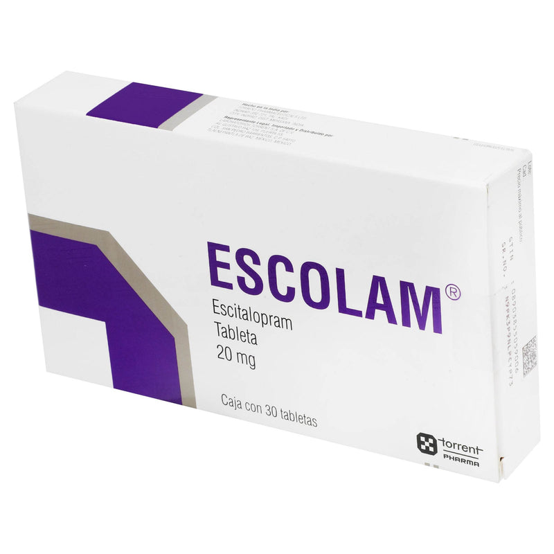 Escolam 20Mg Con 30 Tabletas (Escitalopram) - WeCare Pharma