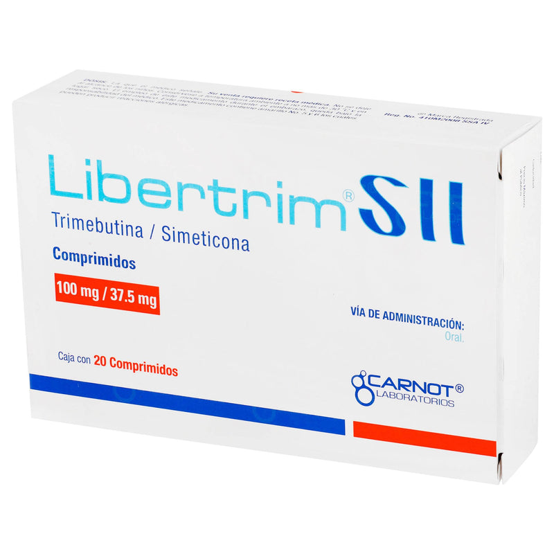 Libertrim Sii 100Mg/37.5Mg Con 20 Comprimidos (Trimebutina/Simeticona) - WeCare Pharma