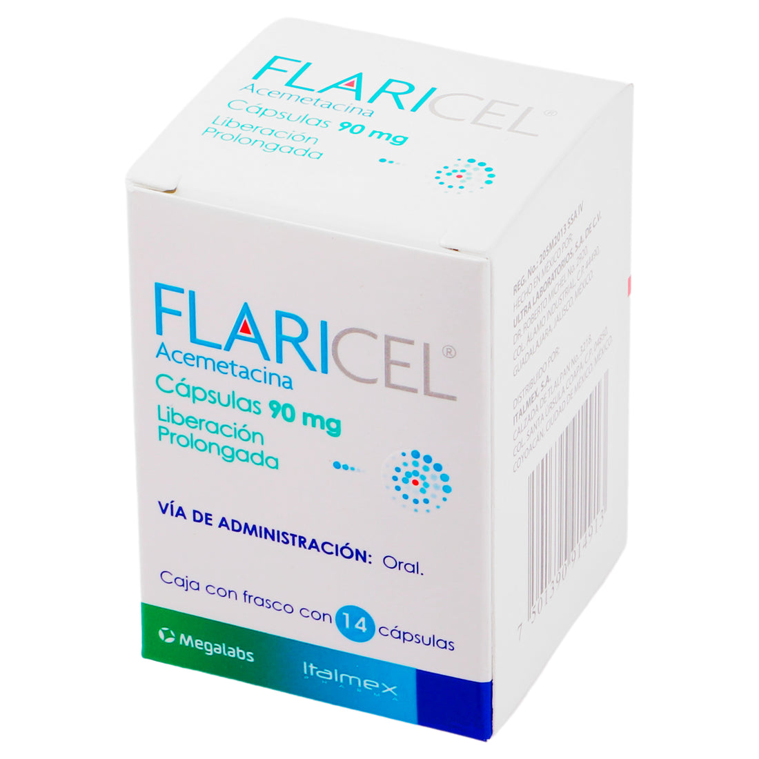 Flaricel 90Mg Con 14 Capsulas (Acemetacina) 4 - 7501390914913