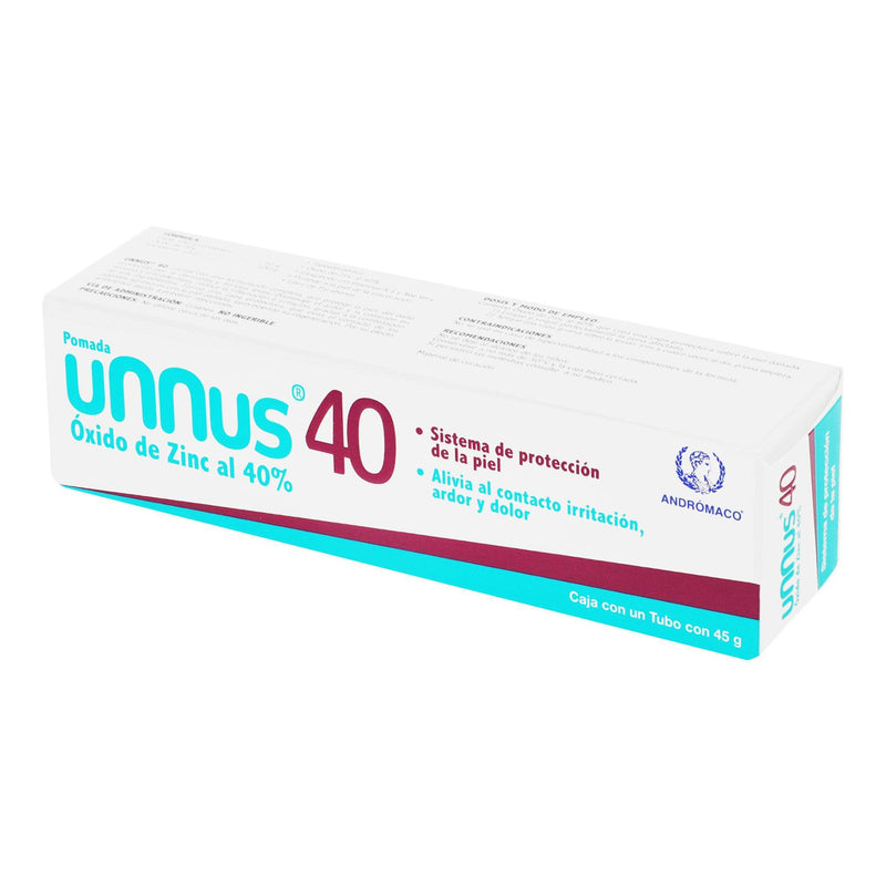 Unnus 40 40% Tubo 45G (Óxido De Zinc) - WeCare Pharma
