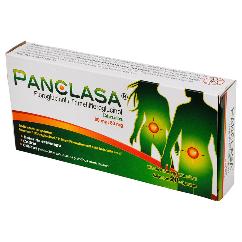 Panclasa 80Mg/80Mg Con 20 Capsulas (Floroglucinol/Trimetilfloroglucinol) - WeCare Pharma