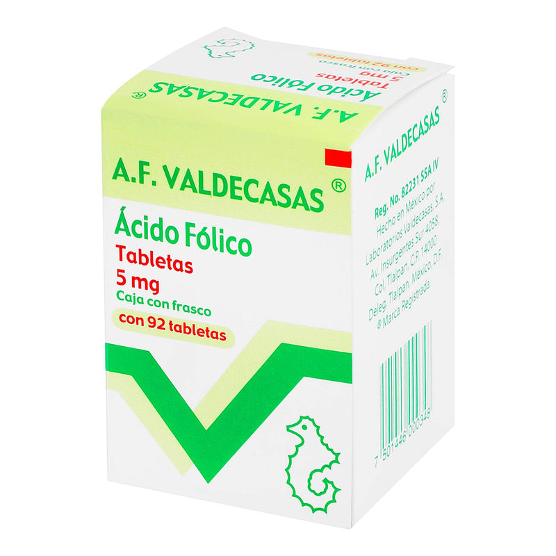 A.F. Valdecasas 5Mg Con 96 Tabletas (Acido Folico) - WeCare Pharma
