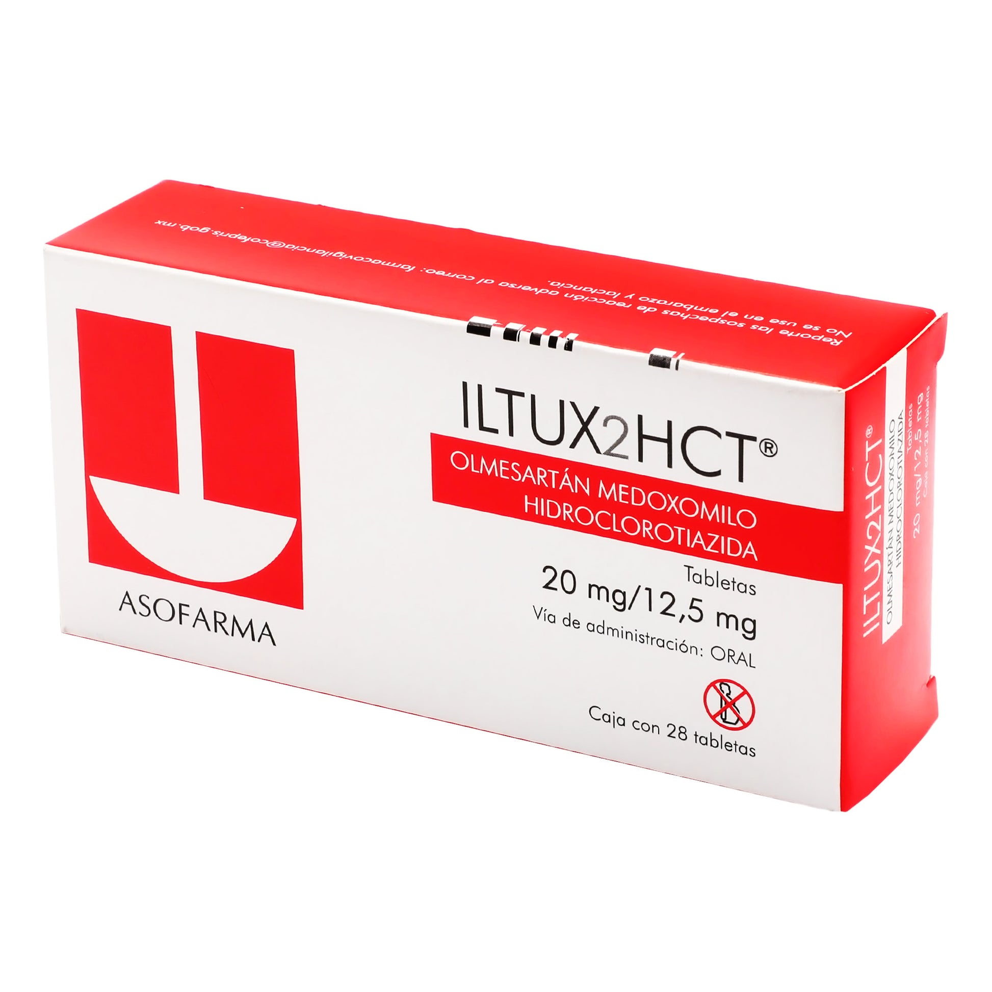 Iltux2Hct 20Mg/12.5Mg Con 28 Tabletas (Olmesartan/Hidroclorotiazida) 3 - 7841141003924