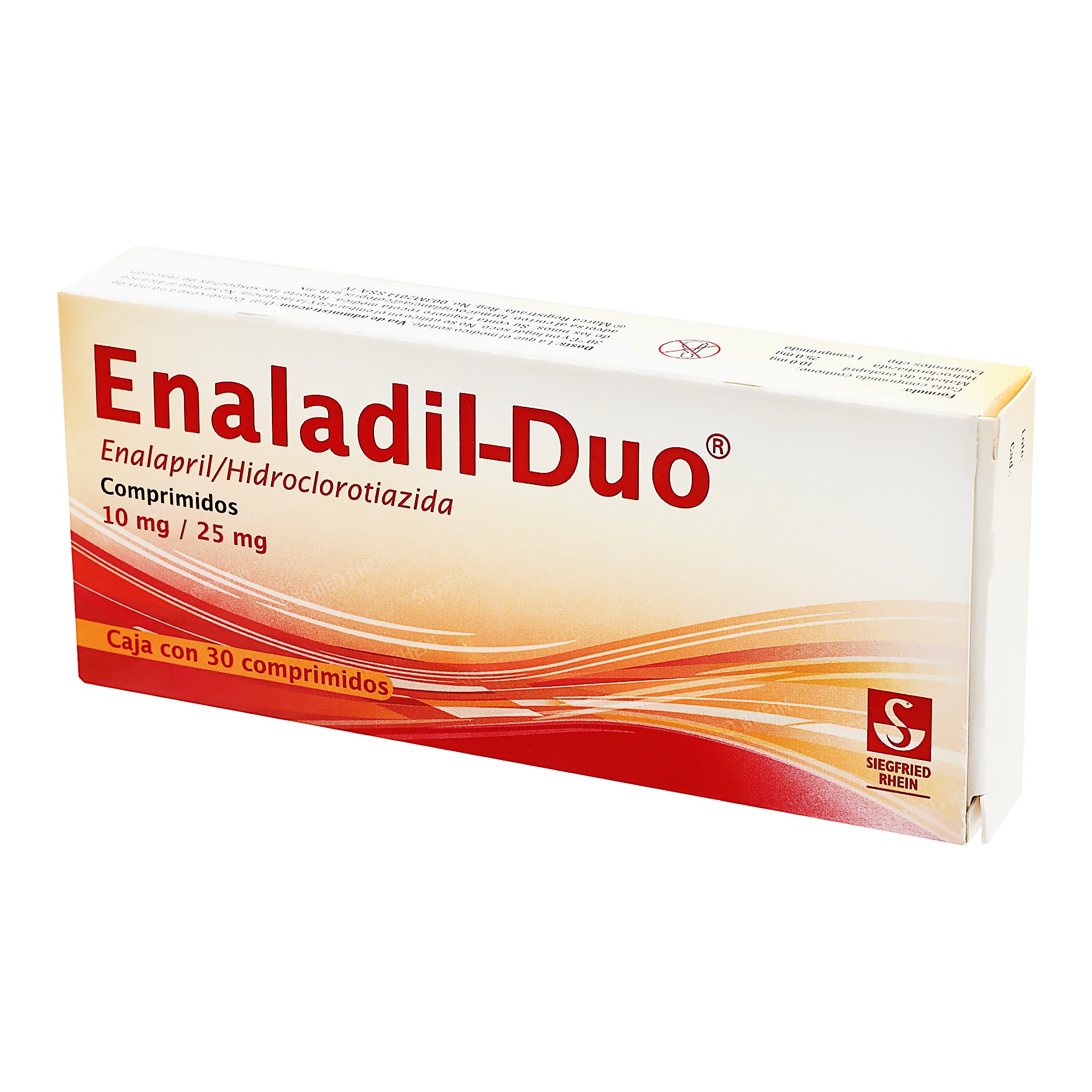 Enaladil-Duo 10/25Mg Con 30 Comprimidos (Enalapril/Hidroclorotiazida) 3 - 7501300420190