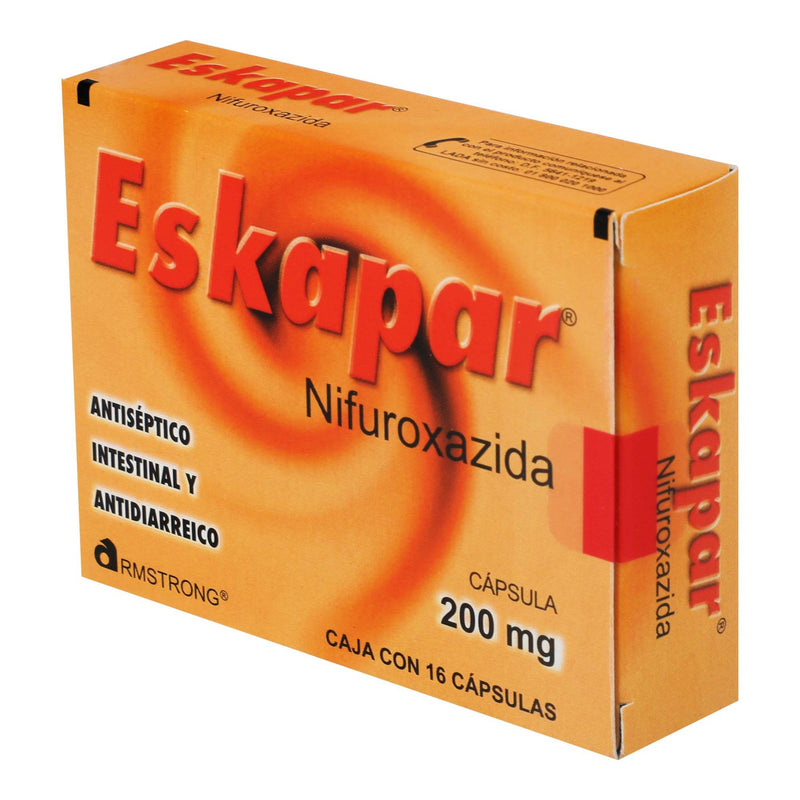 Eskapar 200Mg Con 16 Capsulas (Nifuroxazida) - WeCare Pharma
