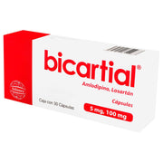 Bicartial 5Mg/100Mg Con 30 Capsulas (Amlodipino/Losartan) - WeCare Pharma