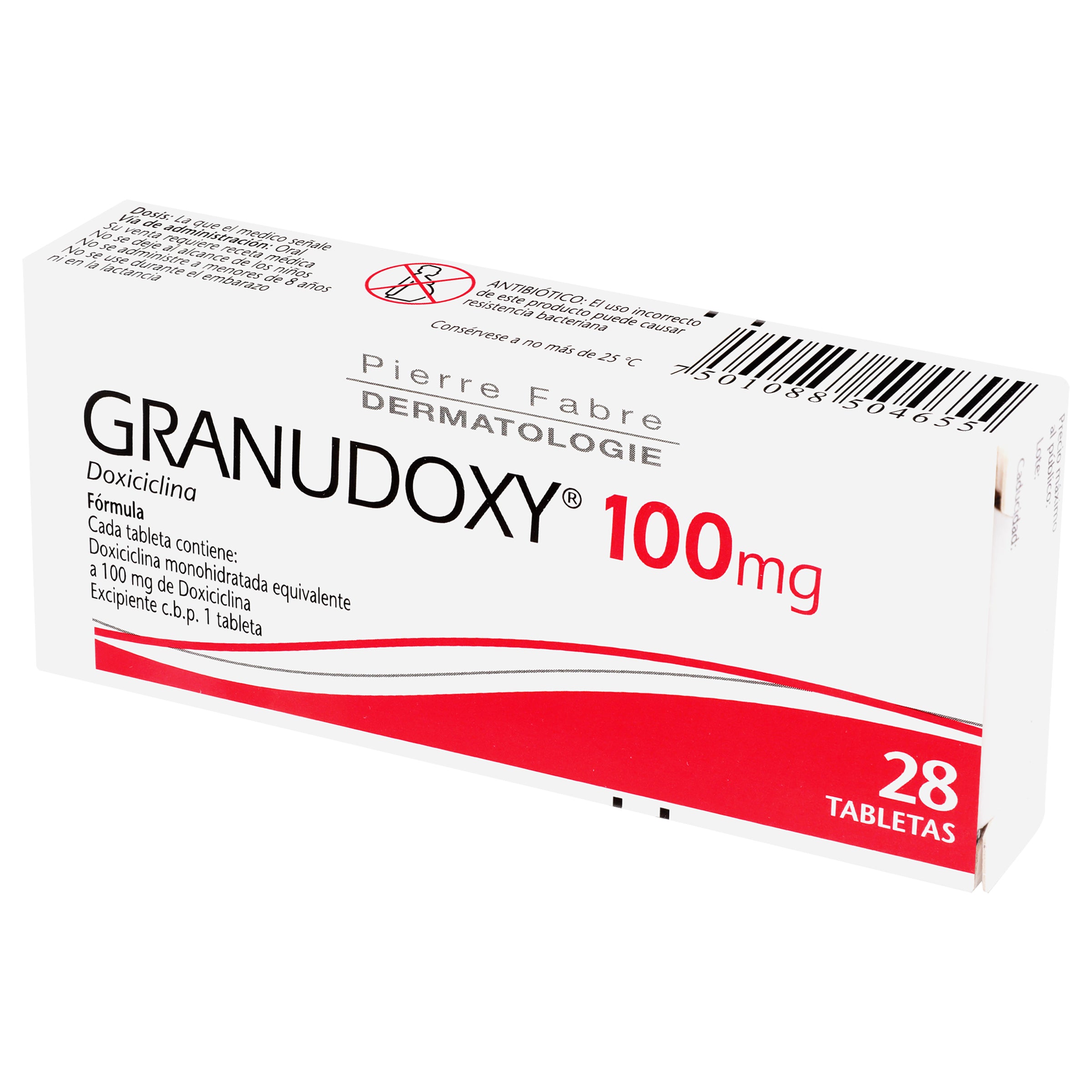 Granudoxy 100Mg Con 28 Tabletas (Doxiciclina) 4 - 7501088504655