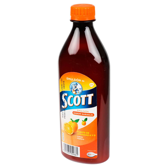 Emulsion Scoott Frasco 400Ml Naranja (Vitaminas/Minerales) - WeCare Pharma
