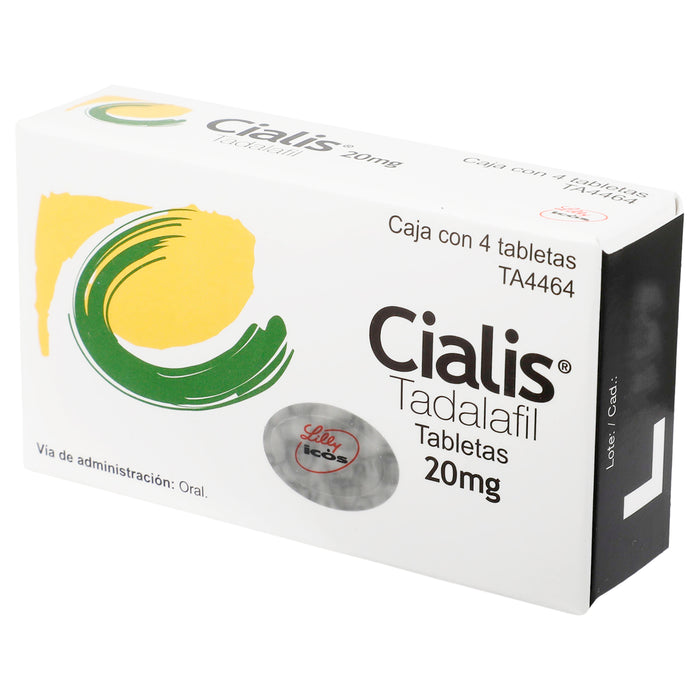 Cialis 20Mg Con 4 Tabletas (Tadalafil) 3 - 7501082212136