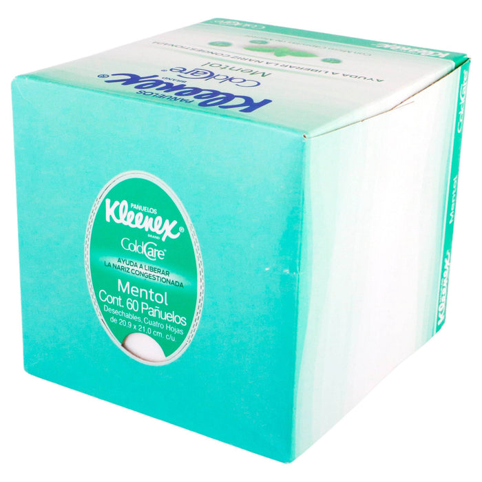 Pañuelos Kleenex Coldcare Mentol Caja Con 60 - WeCare Pharma