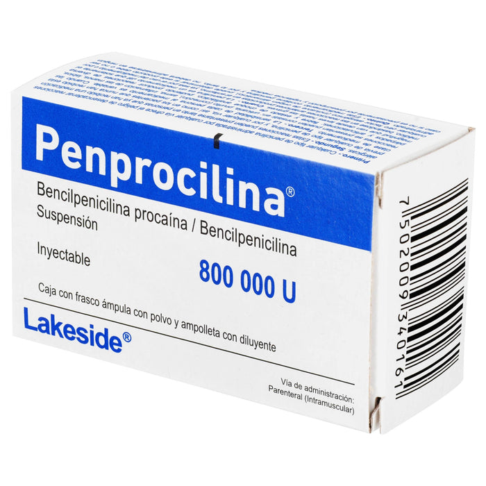 Penprocilina Frasco 80 000Unid Con 1 Ampulas (Bencilpenicilina Procaina/Bencilpenicilina) - WeCare Pharma