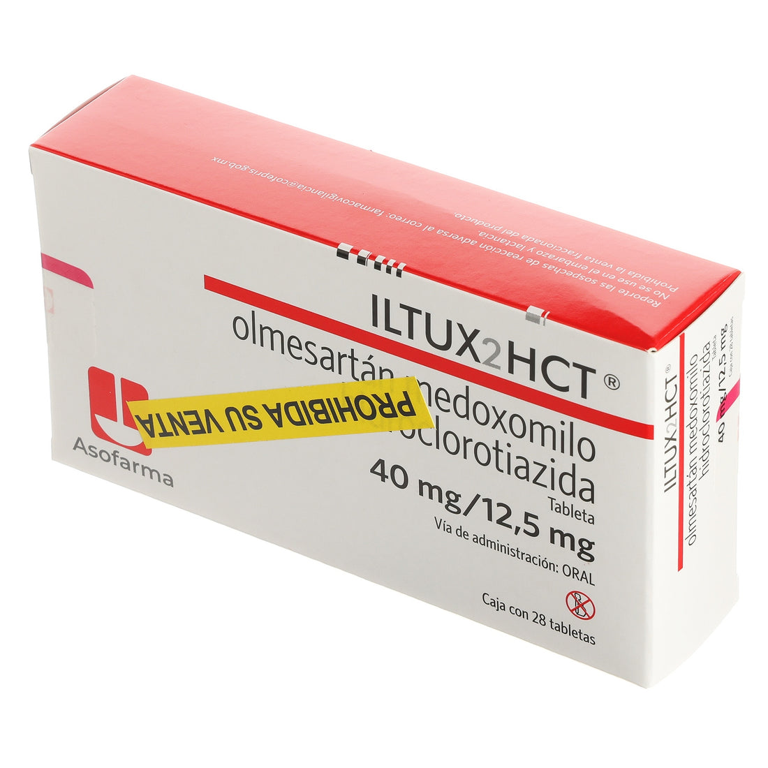 Iltux2Hct 40Mg/12.5Mg Con 28 Tabletas (Olmesartan/Hidroclorotiazida) 4 - 7841141003900