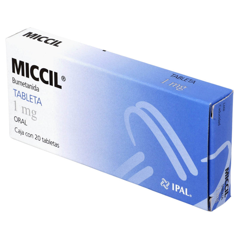 Miccil 1Mg Con 20 Tabletas (Bumetanida) - WeCare Pharma