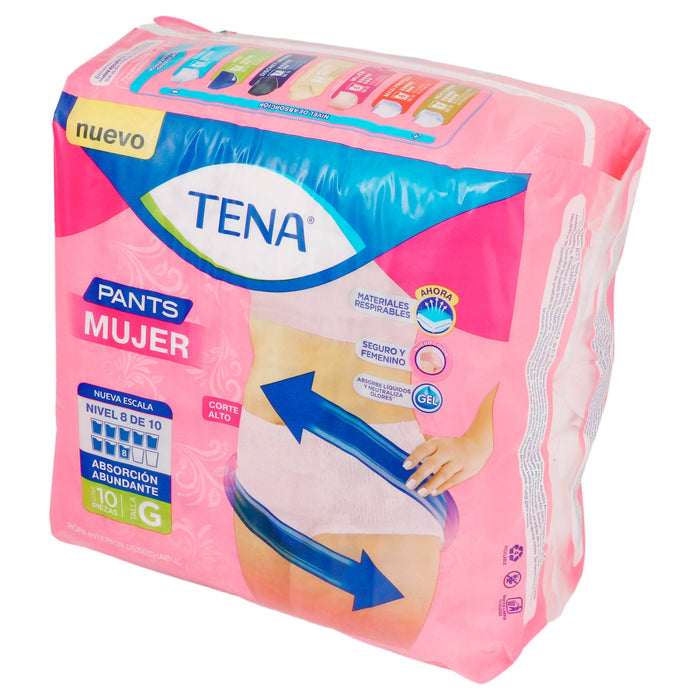 Pañal Tena Mujer Grande Con 10 - WeCare Pharma