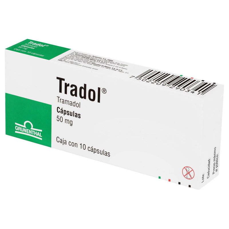 Tradol 50Mg Con 10 Capsulas (Tramadol) - WeCare Pharma