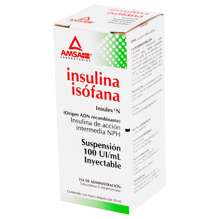 Insulina Isofana Solución Inyectable 100Ui 10Ml Amsa - WeCare Pharma