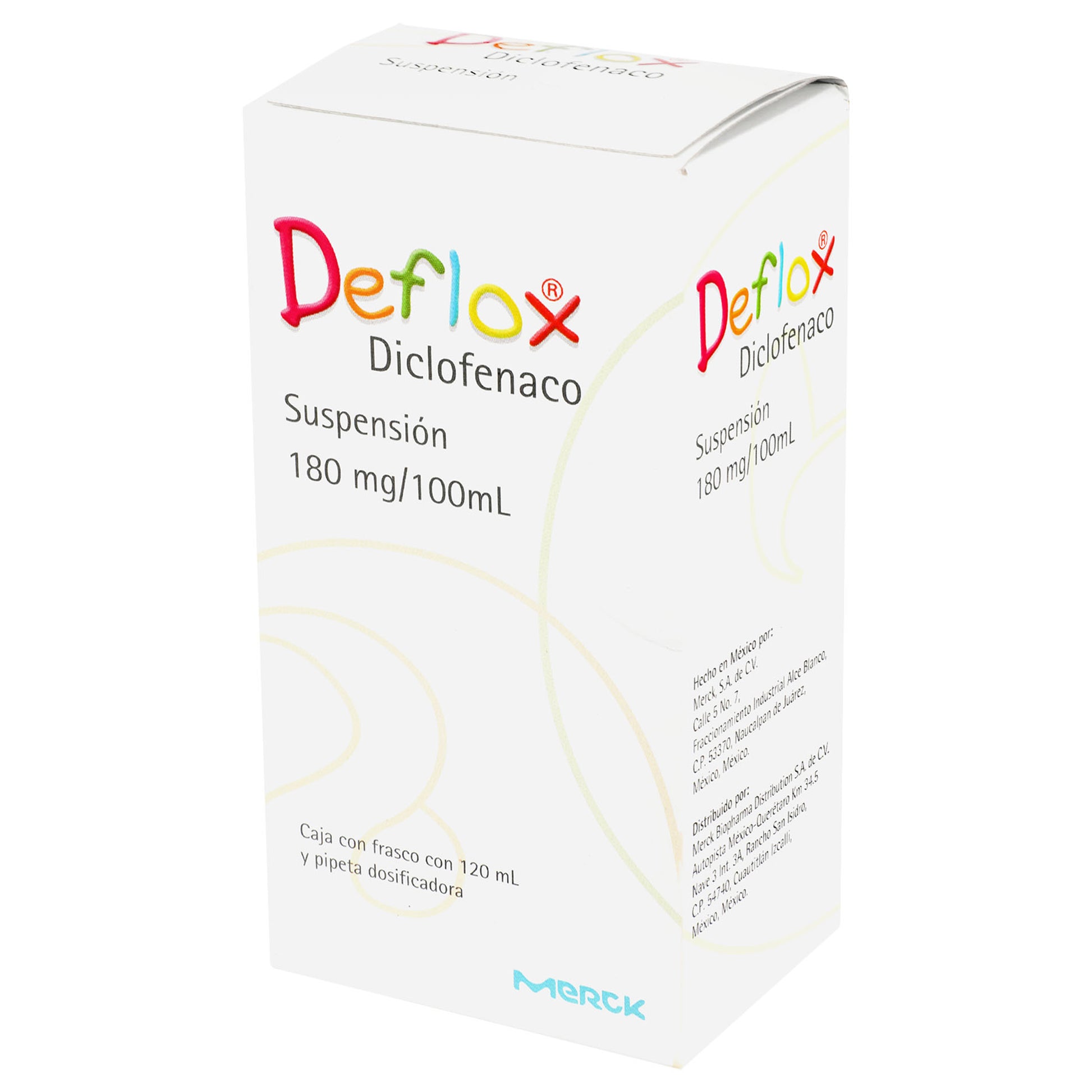 Deflox Suspensión 180Mg/100Ml 120Ml (Diclofenaco) 3 - 7501298212371