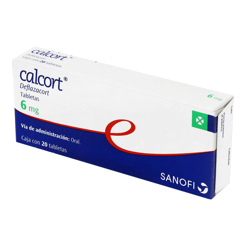Calcort 6Mg Con 20 Tabletas (Deflazacort) - WeCare Pharma