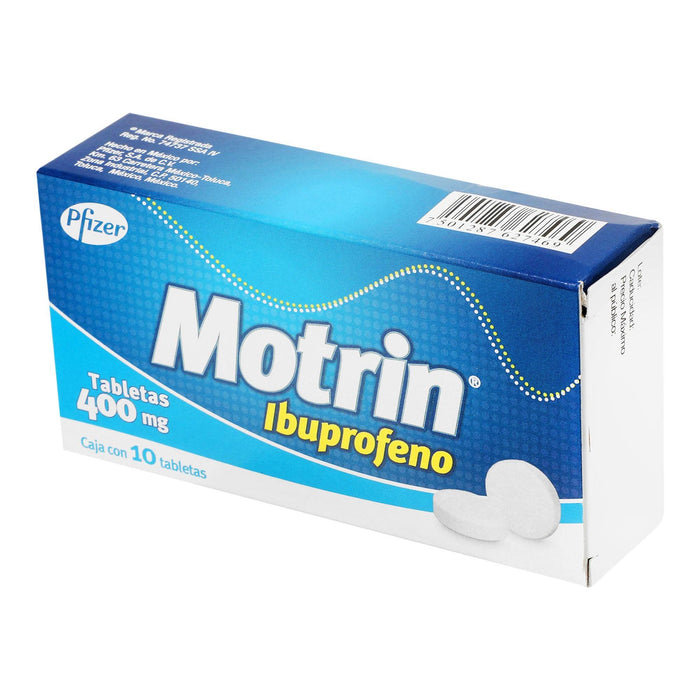 Motrin 400Mg Con 10 Tabletas (Ibuprofeno) - WeCare Pharma