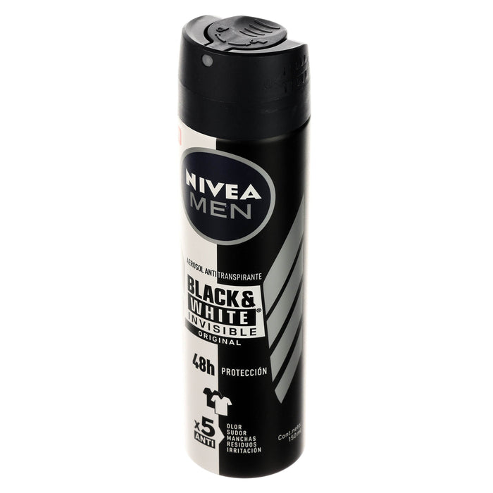 Nivea Men Black & White Aerosol 150Ml - WeCare Pharma