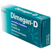 Dimegan-D 5Mg/20Mg Con 20 Capsulas (Loratadina/Fenilefrina) - WeCare Pharma