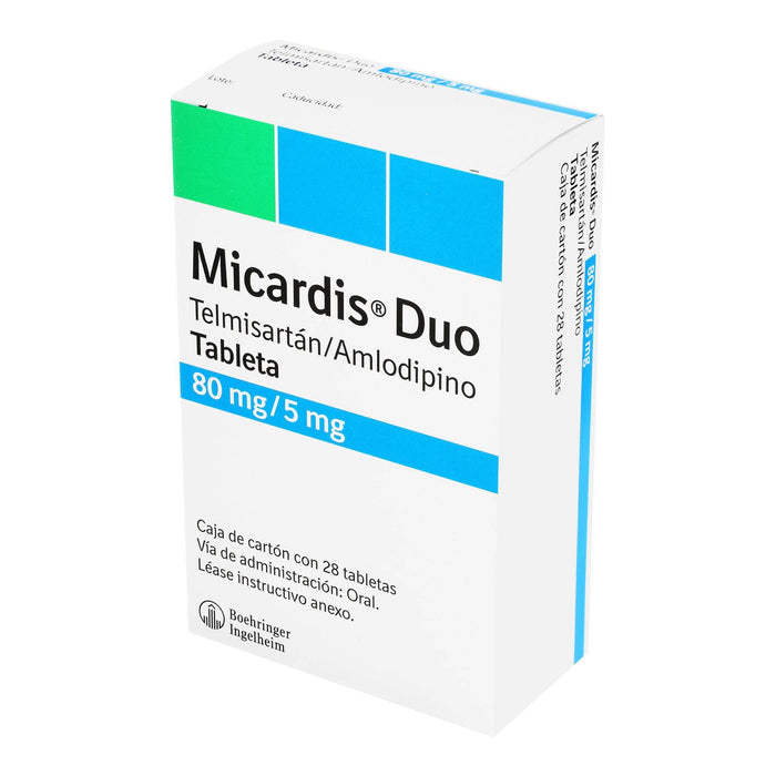 Micardis Duo 80Mg/5Mg Con 28 Tabletas (Telmisartan/Amlodipino) - WeCare Pharma