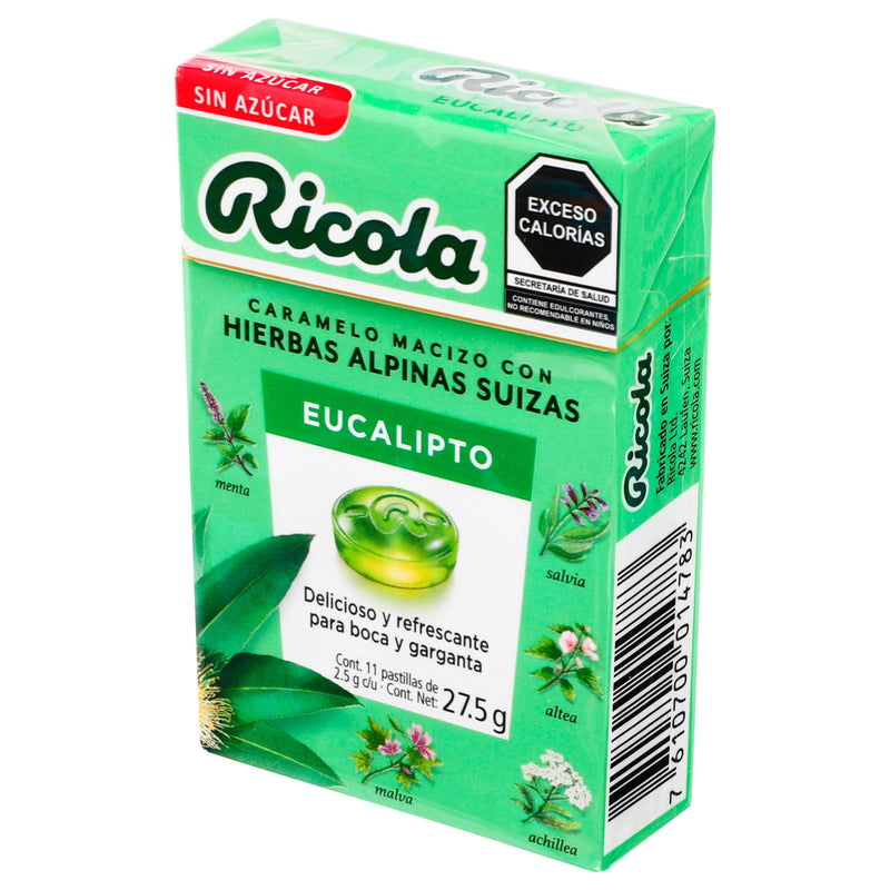 Caramelo Ricola Pastillas 27.5G Con 11 Eucalipto (Hierbas Alpinas Suizas) - WeCare Pharma